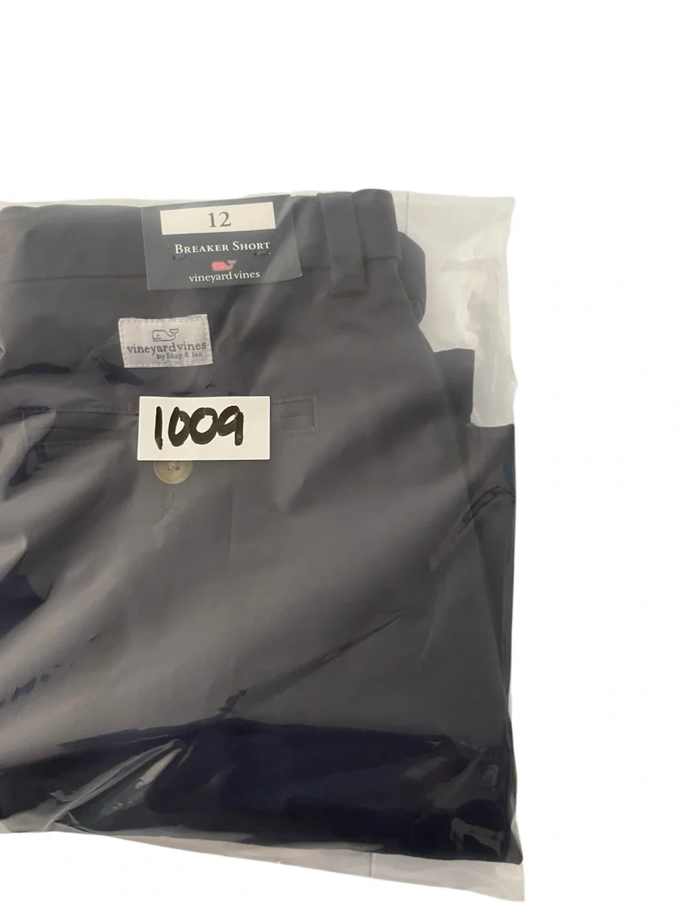Vineyard Vines Breaker Shorts Boys Size 12 Navy Blue Chino Stretch NWT